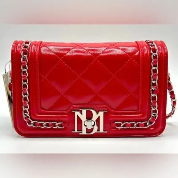 Badgley Mischka Handbags - Badgley Mischka Red Chain Crossbody NWT